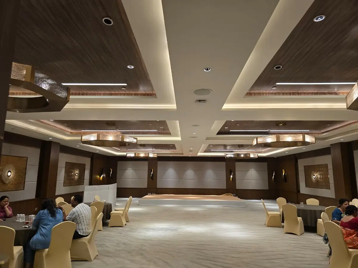 The indoor ballroom